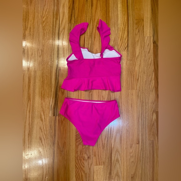 💜 5 for $25 or 3 for $18 Shein hot pink two piece tankini - Picture 4 of 7